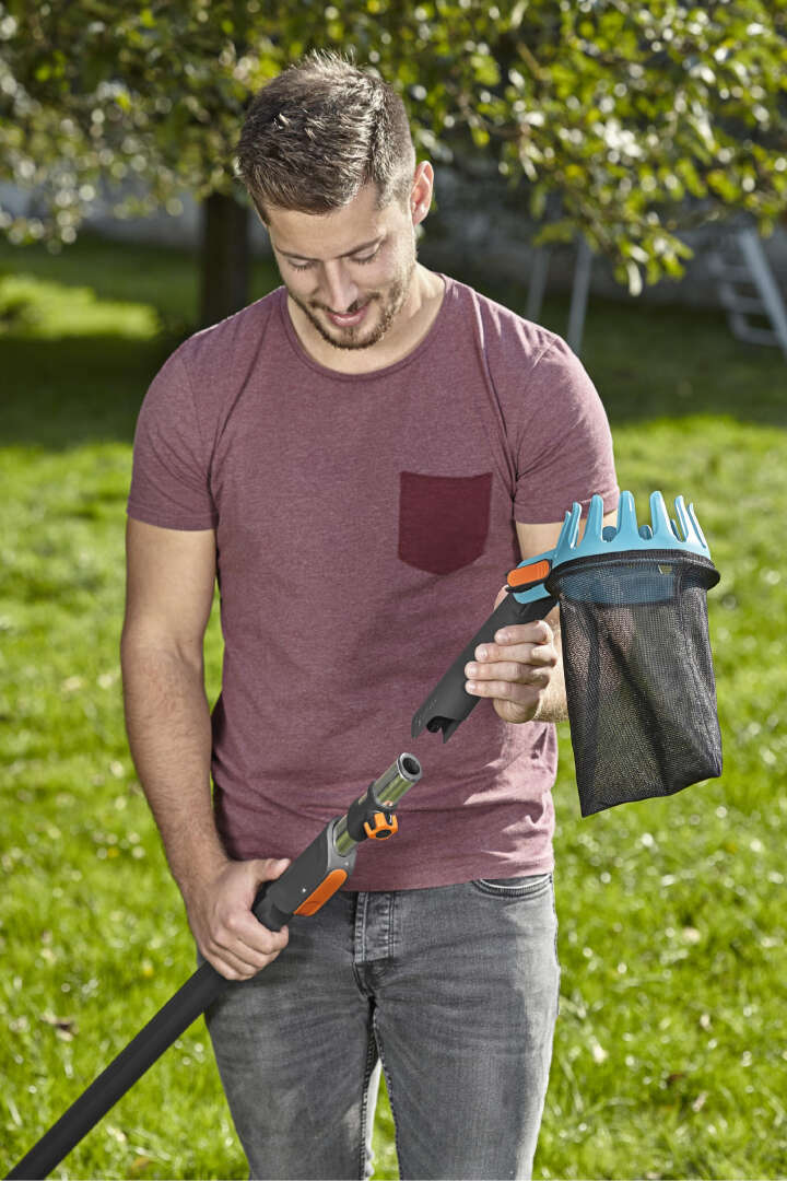 GARDENA Combisystem Obstpflücker mit Teleskopstiel